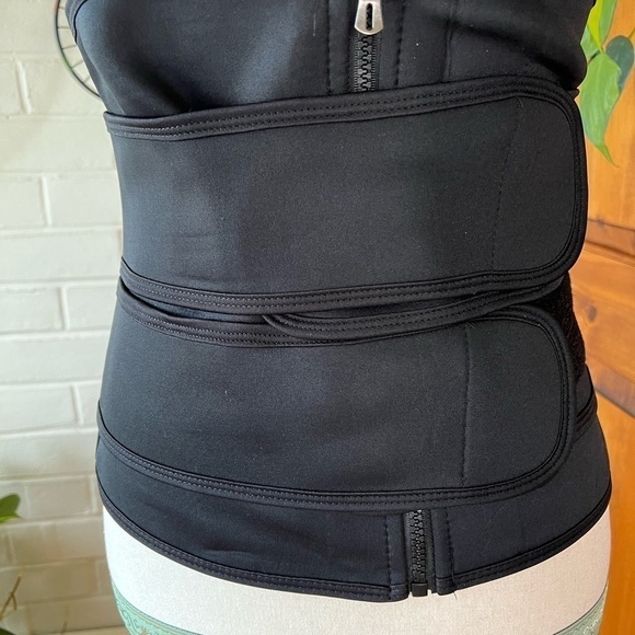 Waist trainer trimmer belt post post partum trainer breathable color black NWOT - Picture 7 of 9